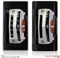 Zune HD Skin 2010 Chevy Camaro White - Orange Stripes on Black