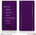 Zune HD Skin Carbon Fiber Purple