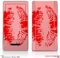Zune HD Skin Big Kiss Red Lips on Pink