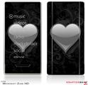 Zune HD Skin Glass Heart Grunge Gray
