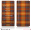 Zune HD Skin Plaid Pumpkin Orange