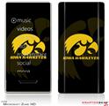 Zune HD Skin Iowa Hawkeyes Tigerhawk Gold on Black