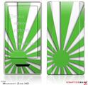 Zune HD Skin Rising Sun Japanese Flag Green