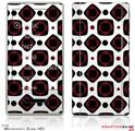 Zune HD Skin Red And Black Squared