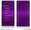 Zune HD Skin Simulated Brushed Metal Purple