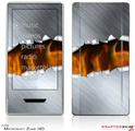 Zune HD Skin Ripped Metal Fire
