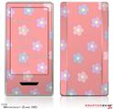 Zune HD Skin Pastel Flowers on Pink