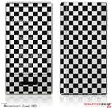 Zune HD Skin Checkered Canvas Black and White