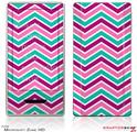 Zune HD Skin Zig Zag Teal Pink Purple