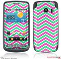 LG Vortex Skin Zig Zag Teal Green and Pink