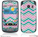LG Vortex Skin Zig Zag Teal Pink and Gray