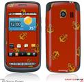 LG Vortex Skin Anchors Away Red Dark