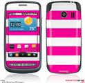 LG Vortex Skin Kearas Psycho Stripes Hot Pink and White