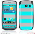 LG Vortex Skin Kearas Psycho Stripes Neon Teal and Gray