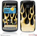 LG Vortex Skin Metal Flames Yellow