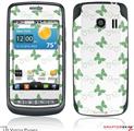 LG Vortex Skin Pastel Butterflies Green on White