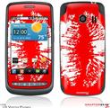 LG Vortex Skin Big Kiss White Lips on Red
