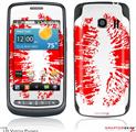 LG Vortex Skin Big Kiss Red Lips on White