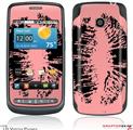 LG Vortex Skin Big Kiss Black on Pink