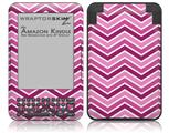 Zig Zag Pinks - Decal Style Skin fits Amazon Kindle 3 Keyboard (with 6 inch display)