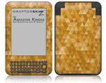 Triangle Mosaic Orange - Decal Style Skin fits Amazon Kindle 3 Keyboard (with 6 inch display)