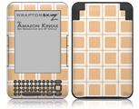 Squared Peach - Decal Style Skin fits Amazon Kindle 3 Keyboard (with 6 inch display)