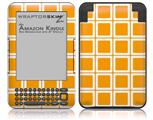 Squared Orange - Decal Style Skin fits Amazon Kindle 3 Keyboard (with 6 inch display)