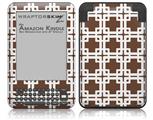 Boxed Chocolate Brown - Decal Style Skin fits Amazon Kindle 3 Keyboard (with 6 inch display)