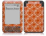 Wavey Burnt Orange - Decal Style Skin fits Amazon Kindle 3 Keyboard (with 6 inch display)