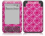 Wavey Fushia Hot Pink - Decal Style Skin fits Amazon Kindle 3 Keyboard (with 6 inch display)