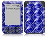 Wavey Royal Blue - Decal Style Skin fits Amazon Kindle 3 Keyboard (with 6 inch display)