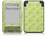 Wavey Sage Green - Decal Style Skin fits Amazon Kindle 3 Keyboard (with 6 inch display)