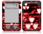 Radioactive Red - Decal Style Skin fits Amazon Kindle 3 Keyboard (with 6 inch display)