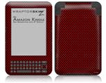 Carbon Fiber Red - Decal Style Skin fits Amazon Kindle 3 Keyboard (with 6 inch display)