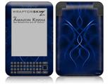 Abstract 01 Blue - Decal Style Skin fits Amazon Kindle 3 Keyboard (with 6 inch display)