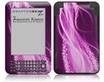 Mystic Vortex Hot Pink - Decal Style Skin fits Amazon Kindle 3 Keyboard (with 6 inch display)