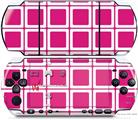 Sony PSP 3000 Decal Style Skin - Squared Fushia Hot Pink