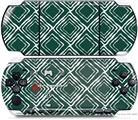 Sony PSP 3000 Decal Style Skin - Wavey Hunter Green