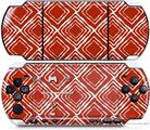 Sony PSP 3000 Decal Style Skin - Wavey Red Dark