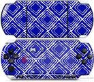 Sony PSP 3000 Decal Style Skin - Wavey Royal Blue