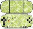 Sony PSP 3000 Decal Style Skin - Wavey Sage Green