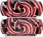 Sony PSP 3000 Decal Style Skin - Alecias Swirl 02 Red