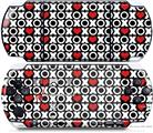 Sony PSP 3000 Decal Style Skin - XO Hearts