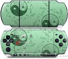 Sony PSP 3000 Decal Style Skin - Feminine Yin Yang Green