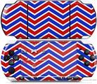 Sony PSP 3000 Decal Style Skin - Zig Zag Red White and Blue
