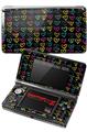 Nintendo 3DS Decal Style Skin - Kearas Hearts Black