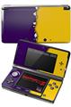 Nintendo 3DS Decal Style Skin - Ripped Colors Purple Yellow