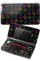 Nintendo 3DS Decal Style Skin - Kearas Peace Signs on Black