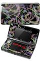 Nintendo 3DS Decal Style Skin - Neon Swoosh on Black
