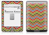 Zig Zag Colors 01 - Decal Style Skin (fits 4th Gen Kindle with 6inch display and no keyboard)
